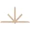 Ekena Millwork Kennewick Smooth Timber Gable Bracket, Douglas Fir, 108"W x 58"H x 3 1/2"D x 5 1/2"F, 13/12 Pitch GBW108X58X0406KEN00SDF - alternate 1